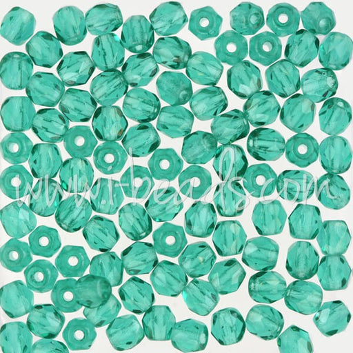 Buy Faceted Beads of Boheme Emerald 4mm (100)