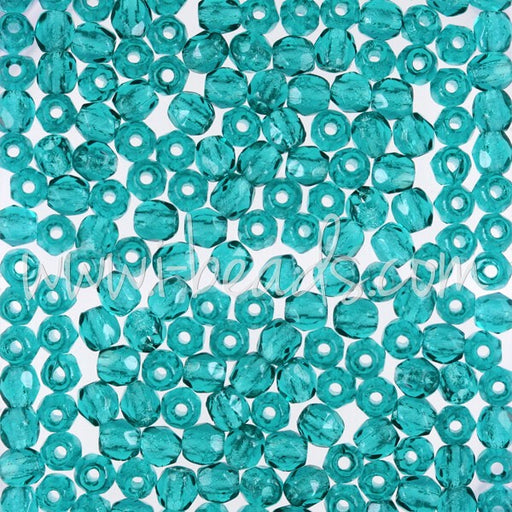 Buy Faceted Beads of Boheme Teal 3mm (50)