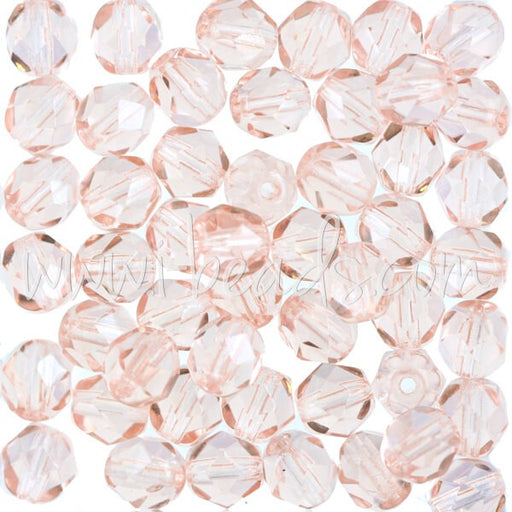 Achat en gros Perles facettes de bohàÂ¨me rosaline 6mm (50)