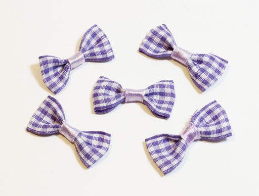 Buy Lot of 5 Small Knots Vichy Butterflies - Violet - 30mm