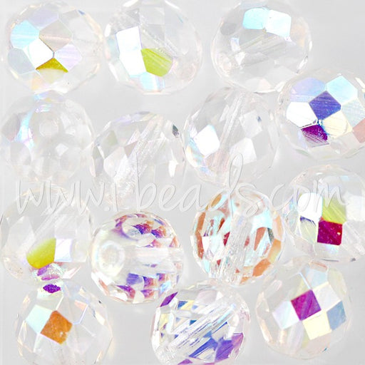 Buy Faceted beads of bohemian crystal ab 10mm (25)