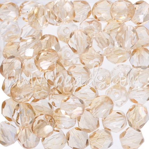 Buy Beads Facets of Boheme Luster Transparent Champagne 6mm (50)