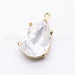 Serti pendentif pour Cristal 4320 18x13mm doré (1) - LaMercerieDesCopines