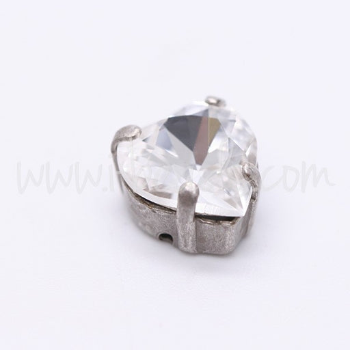 Buy Sewing for Crystal Heart 4831 11mm AGEILLI Silver (2)
