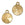 Beads wholesaler Medallion for Crystal 1122 Rivoli 12mm Gold (1)