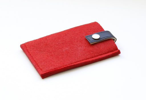 Buy Red Felt Smartphone Cover - Customizable