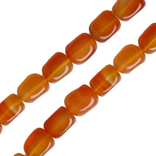 Buy Pearls pepites agate red 8x10mm on wire (1)