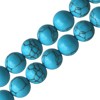 Buy Round beads turquoise reconstituted 10mm on wire (1)