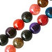 Vente Perle agate de feu ronde multicolore 8mm sur fil (1)