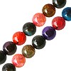 Buy Multicolored Round Fire Agate Bead 6mm on Wire (1)