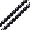 Buy Blue goldstone round pearl 4mm on wire (1)