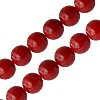 Buy Round coral coral red 8mm on wire (1)