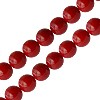 Buy Round coral coral red 6mm on wire (1)