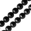 Buy Round pearls onyx black 8mm on wire (1)
