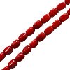Buy 4x6mm red bamboo coral square beads on wire (1)