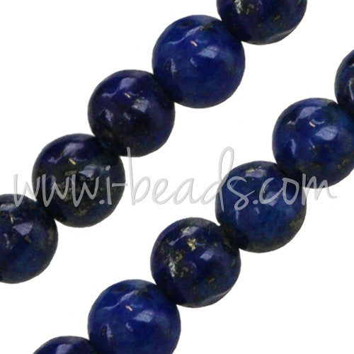 Buy Lapis Lazulis 10mm round beads on wire (1)
