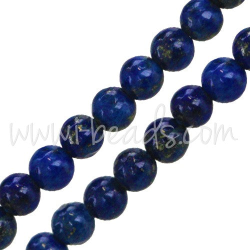 Vente Perles rondes Lapis Lazulis 8mm sur fil (1)