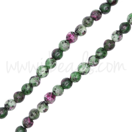 Buy Round Beads Ruby Chinese Zoisite 4mm (1)