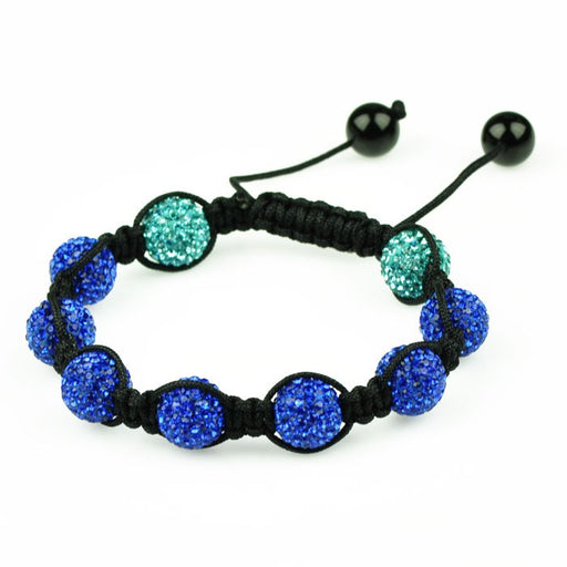 Buy Perle style shamballa ronde deluxe sapphire 10mm (1)