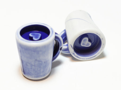 Buy mini mug pendant / 20mm coffee cup - Blue - gourmet creations