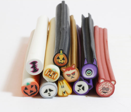 Buy canes fimo x10 canes halloween - polymer paste cane