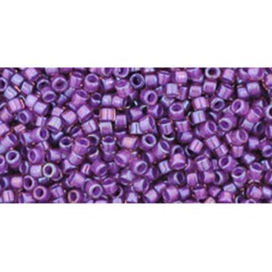 Acheter cc928 perles Toho treasure 11/0 inside color rainbow rosaline/opaque purple lined (5g)