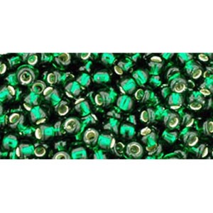 Buy cc36 - perles de rocaille Toho 8/0 silver lined green emerald (10g)