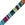 Beads wholesaler 10mm (1m) blue ethnic cotton flat cord