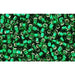 Achat au détail cc36 perles Toho treasure 11/0 silver lined green emerald (5g)