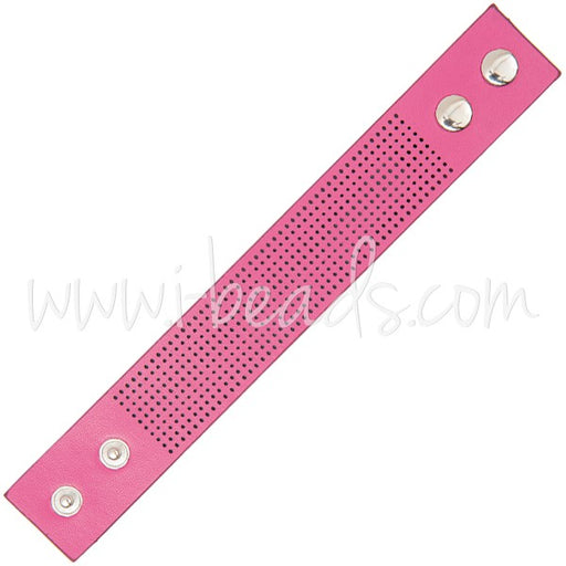 Vente Bracelet à broder 23x3cm rose (1)