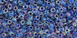 Buy cc774 - perles de rocaille Toho 11/0 inside colour rainbow crystal/grape lined (10g)