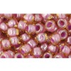 Buy cc960 - perles de rocaille Toho 6/0 light topaz/ pink lined (10g)
