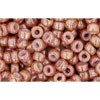 Buy cc1201 - Toho rock beads 8/0 marbled opaque beige/pink (10g)