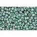Vente cc1207 perles de rocaille Toho 11/0 marbled opaque turquoise/blue (10g)