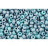 Buy cc1206 - Toho rock beads 11/0 marbled opaque turquoise/ amethyst (10g)