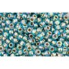 Buy cc995 - Toho rock beads 11/0 gold lined rainbow aqua (10g)