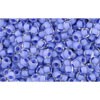 Buy cc977 - perles de rocaille Toho 11/0 crystal/ neon purple lined (10g)