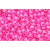 Buy cc965 - Toho rock beads 11/0 crystal/ lined carnation (10g)