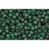 Buy cc939f - Toho rock beads 11/0 transparent frosted green emerald (10g)