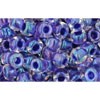 Buy cc181 - Toho rock beads 6/0 rainbow crystal/tanzanite lined (10g)
