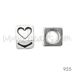 Buy Pearl Hole 3mm Silver Heart 925 4.5mm (1)
