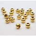 Vente au détail perles rondes métallisées x20pcs dorées 8mm lot de perles en métal