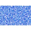 Achat au détail Cc168 perles de rocaille Toho 15/0 trans rainbow light sapphire (5g)