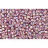 Vente cc166 perles de rocaille Toho 15/0 transparent rainbow light amethyst (5g)