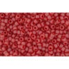 Acheter au détail cc5cf perles de rocaille Toho 15/0 transparent frosted ruby (5g)