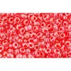 Buy cc341 - perles de rocaille Toho 11/0 inside colour crystal/tomato lined (10g)