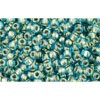 Buy CC284 - Rocked Beads Toho 11/0 Aqua / Gold Lined (10G)