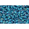 Buy cc274 - perles de rocaille Toho 11/0 rainbow crystal/green teal lined (10g)