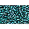 Buy cc270 - perles de rocaille Toho 11/0 crystal/prairie green lined (10g)
