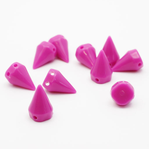 Buy Pearls Rivets X10 Purple Spike Resin - 10x15mm